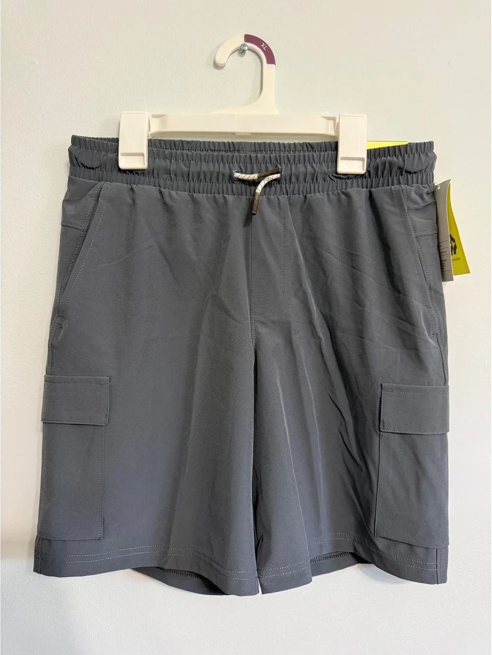 All in Motion Boys XL (14) Dark Gray Water-Repellent Cargo Shorts with UPF 50+